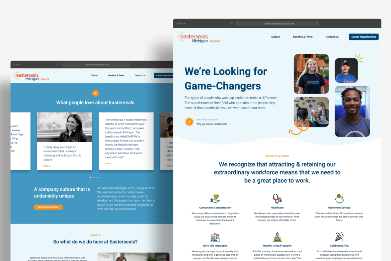 Easterseals Michigan Microsite Design